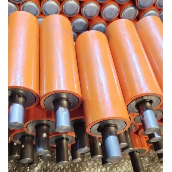 Industrial Mining Steel Rubber Disc Idler Conveyor Roller